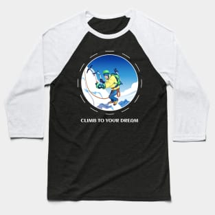 Climbing Everest Baseball T-Shirt